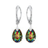 Sudraba auskari "Mēness Gaisma (Vitrail Medium)" ar Swarovski™ kristāliem